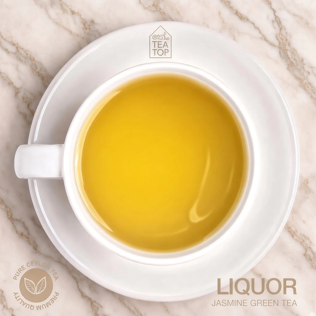Jasmine green tea GP2 loose leaf from Ceylon Uva liquor